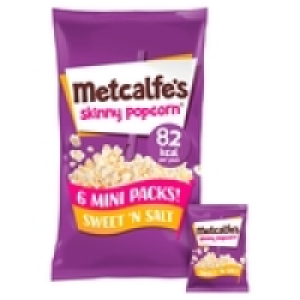 Metcalfes skinny Sweet n Salt Multipack Popcorn x6 £1.25