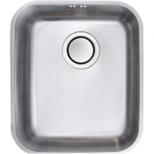 Wickes  Bordo Medium 1 Bowl Undermount Kitchen Sink - Stainless Stee