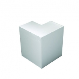 Wickes Maxi Trunking Outside Angle - White 100 x 50mm Pack o £10.00