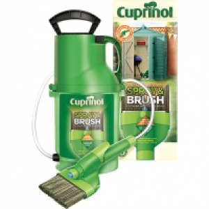 Cuprinol Exterior Colour Paint Spray & Brush 2 in 1 Shed & F