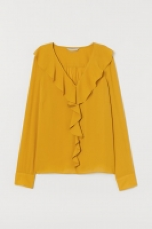 Flounced V-neck blouse £17.00