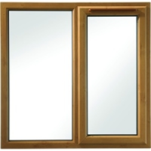 Oak PVCu Window RH Side Hung