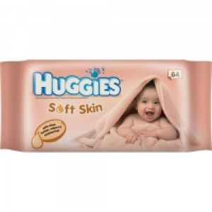Huggies Soft Skin Baby Wipes 56s