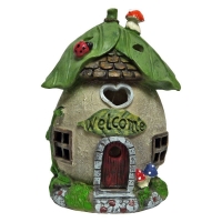 QDStores  Magical Garden Solar Powered Woodland Welcome House