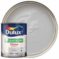 Wickes  Dulux Quick Dry Gloss Paint - Chic Shadow 750ml