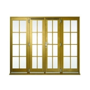 Wickes Albery Georgian Bar Solid Oak French Doors 9ft With 2 £2.29