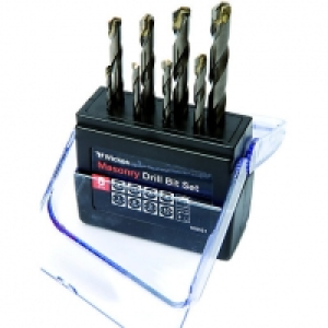 Wickes Masonry Drill Bit Set - Pack of 8