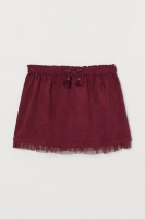 HM  Corduroy skirt with tulle