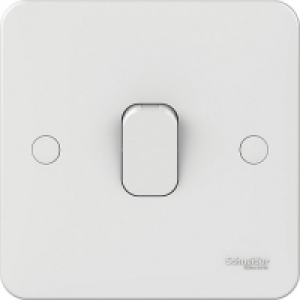 Lisse 1 Gang 1 Way Light Switch - White £0.96