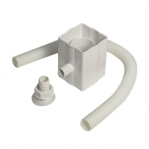 Wickes  FloPlast RVS1W Round to Square Downpipe Rainwater Diverter -