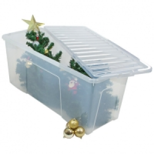 Wham Crystal 133L Christmas Tree Storage Box & Lid