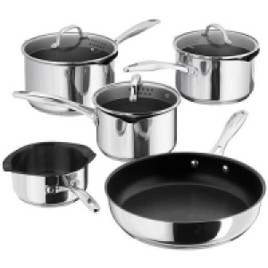 Partridges Stellar Stellar 7000 Saucepan Set 5 Piece Draining Lids - Non Stick 