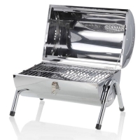 QDStores  41cm Stainless Steel Cylinder BBQ Grill