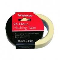 Wickes  Wickes Multi-Surface Cream Masking Tape - 24mm x 50m