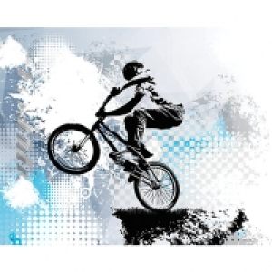 ohpopsi BMX Biking Wall Mural - L 3m (W) x 2.4m (H)