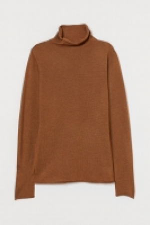 Fine-knit polo-neck jumper £10.00