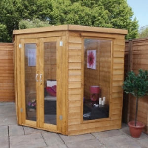 Wickes  Mercia 7 x 7 ft Elegant Corner Summerhouse with Double Doors