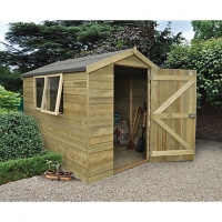 Wickes  Forest Garden 8 x 6 ft Apex Tongue & Groove Pressure Treated
