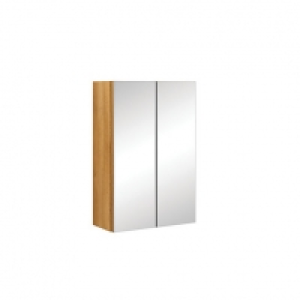 Wickes Talana Walnut Wall- Hung Mirror Storage Unit - 400mm &pound;140.00
