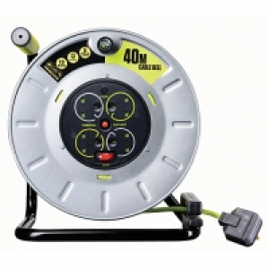 Masterplug Pro-XT 4 Socket Metal Open Reel High Visibility C £46.00