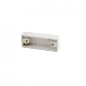 Wickes 1 Gang Architrave Pattress Box - White £1.50