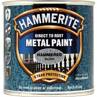 Wickes  Hammerite Metal Paint - Hammered Silver 250ml