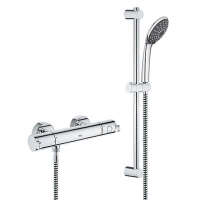 Wickes  Grohe Wave Cosmo Thermostatic Mixer Shower - Chrome