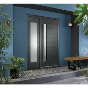 JCI Ultimate Door Frame with 610 mm Side Light Grey - 2079 x £850.00