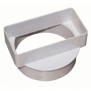 Manrose PVC White Short Round to Rectangle Adaptor - 110 x 5 &pound;2.40