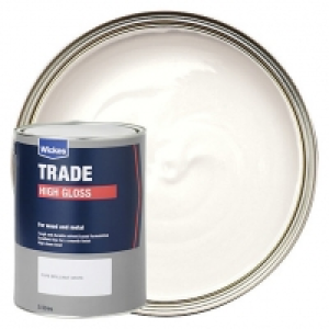 Wickes Trade High Gloss Paint - Pure Brilliant White 5L £15.00