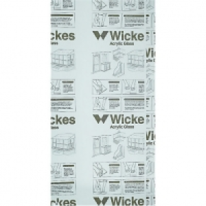 Wickes Durable Clear Acrylic Sheet - 600mm X 1220mm £21.50