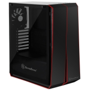 Overclockers Silverstone Silverstone Redline RL07 Midi Tower Gaming Case - Black Temp