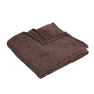 Wilko  Wilko Chocolate Chenille Throw 125 x 150cm