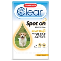 Wilko  Bob Martin FleaClear Spot On Solution for Small Dogs 67mg
