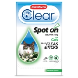 Wilko  Bob Martin 2 pack Spot On Flea Clear Treatment