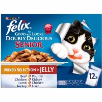 Wilko  Felix As Good As it Looks Senior Cat Food Chunks In Jelly Do