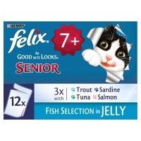 Wilko  Felix As Good As It Looks Senior Fish Selection in Jelly Cat