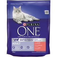 Wilko  Purina ONE Salmon and Whole Grains Dry Cat Food 800g