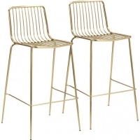 JTF  Wired Barstool Metal Gold Pack of 2