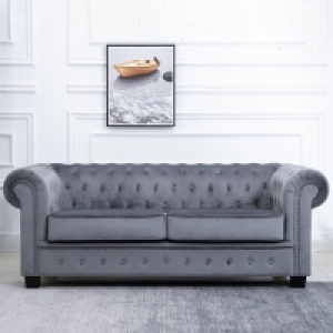 JTF  Chesterfield 2 Seater Grey