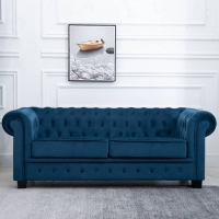 JTF  Chesterfield 2 Seater Blue