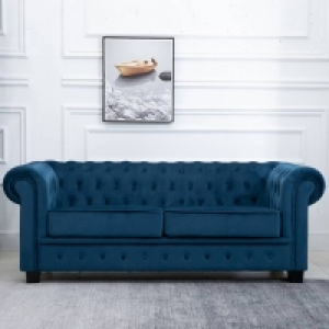 Chesterfield 2 Seater Blue