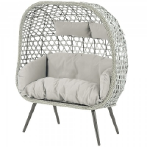 Naples Rattan Garden Double Cocoon Chair