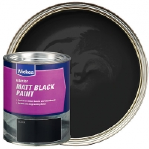 Wickes Blackboard Paint Matt Black 750ml £14.00