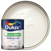 Wickes  Dulux Quick Dry Satinwood Paint - Timeless 750ml