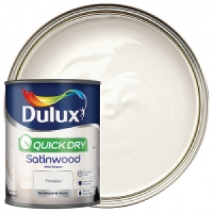 Dulux Quick Dry Satinwood Paint - Timeless 750ml &pound;18.00