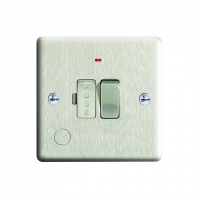 Wickes  Wickes 13A Switched Fused Socket + LED Screwed Raised Plate 