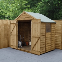 Wickes  Forest Garden 7 x 5 ft Apex Overlap Pressure Treated Double 
