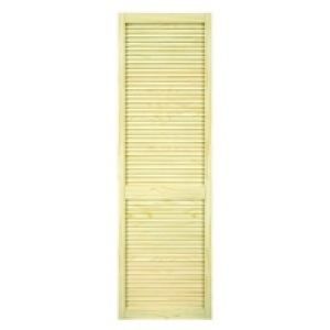 Closed Louvre Pine Door 78 x 24in