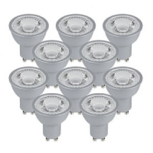 Wickes  Wickes LED Non-Dimmable Metallic GU10 Light Bulbs - 5W Pack 